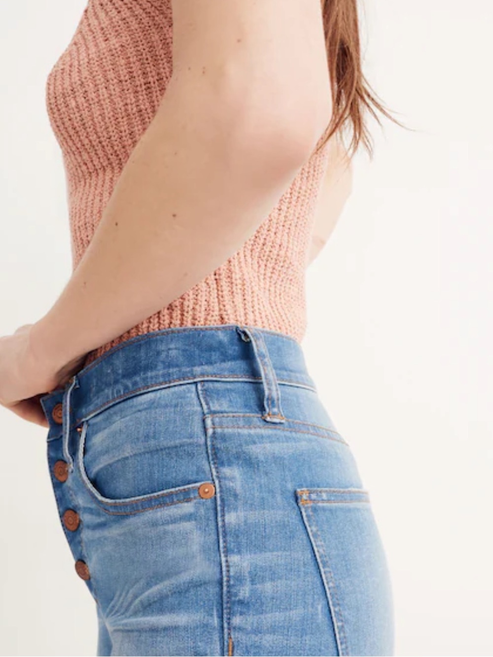 Madewell Women’s Cali Demi-Boot Jeans in Light Blue Denim